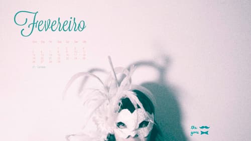 Calendário The Mustache gone Exquisite- Fevereiro